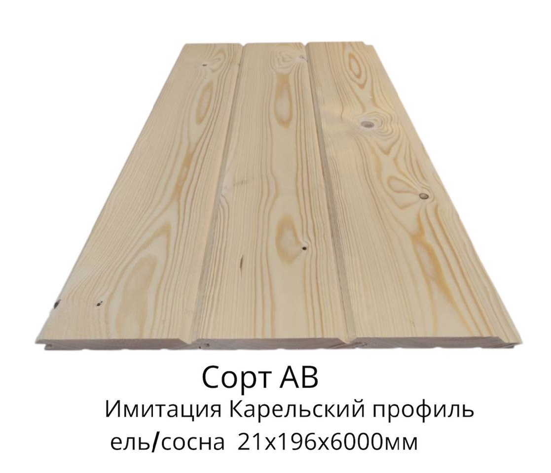 Имитация бруса Карельский профиль